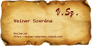Veiner Szeréna névjegykártya